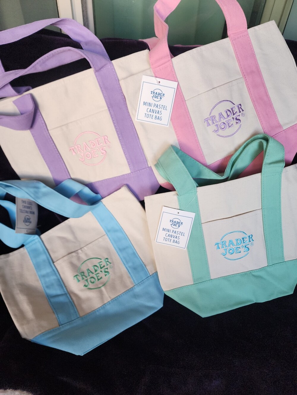 NWT TRADER JOES MINI BAGS SET OF FOUR BAGS